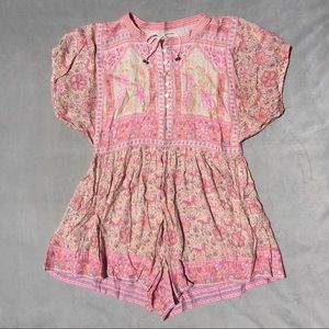 New Spell & The Gypsy Poinciana Romper Pink S
